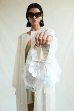 Fishscale Sequin Bag Clear