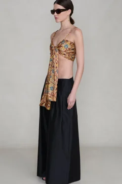 Flora Wrap Top Marigold