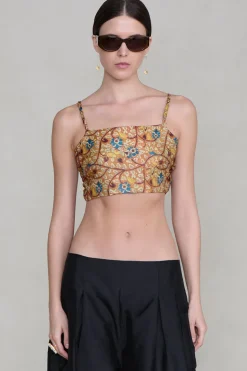 Flora Wrap Top Marigold