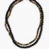 Gaia Duo Necklace Onyx