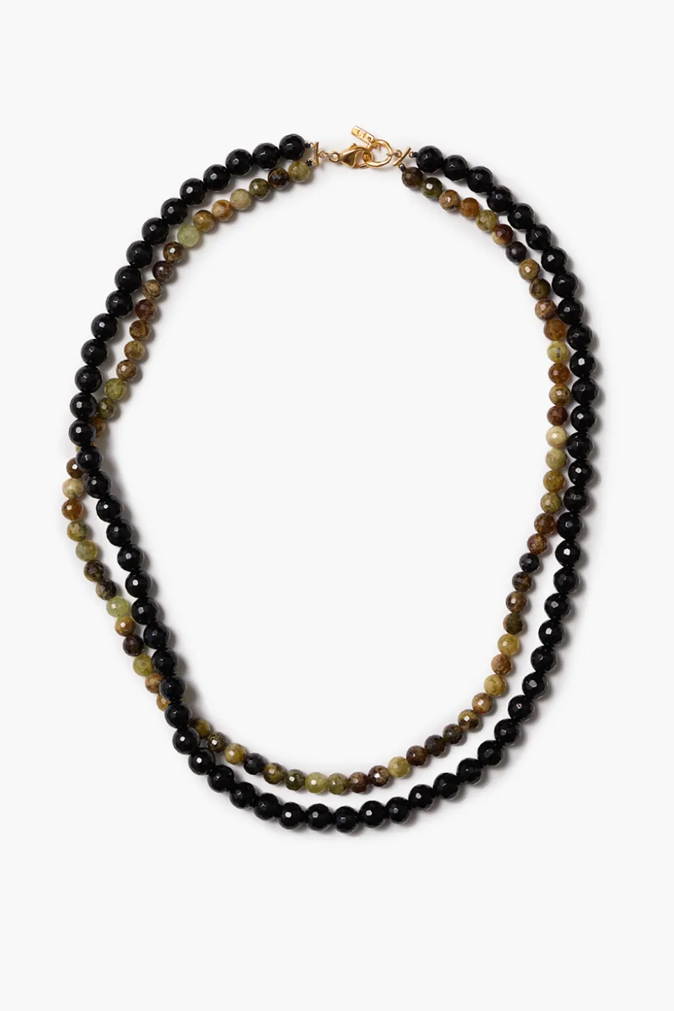 Gaia Duo Necklace Onyx