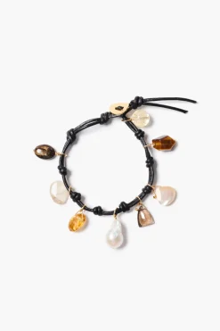 Gemma Charm Bracelet Black