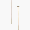 Gold Bar Chain Thread Earrings