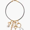 Horsebit Charm Necklace Gold