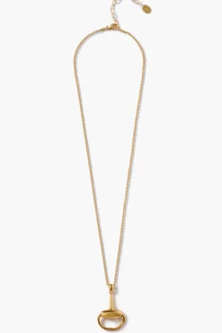Horsebit Necklace Gold