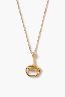 Horsebit Necklace Gold