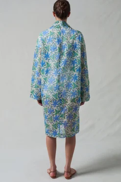 Iggy Paper Trench Coat Maldive Blue