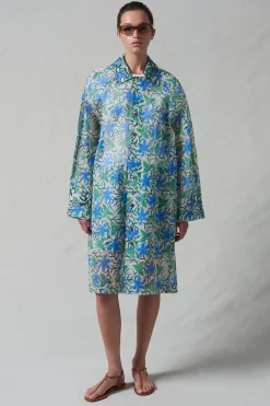 Iggy Paper Trench Coat Maldive Blue