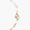 Keshi Pearl Cobra Necklace White