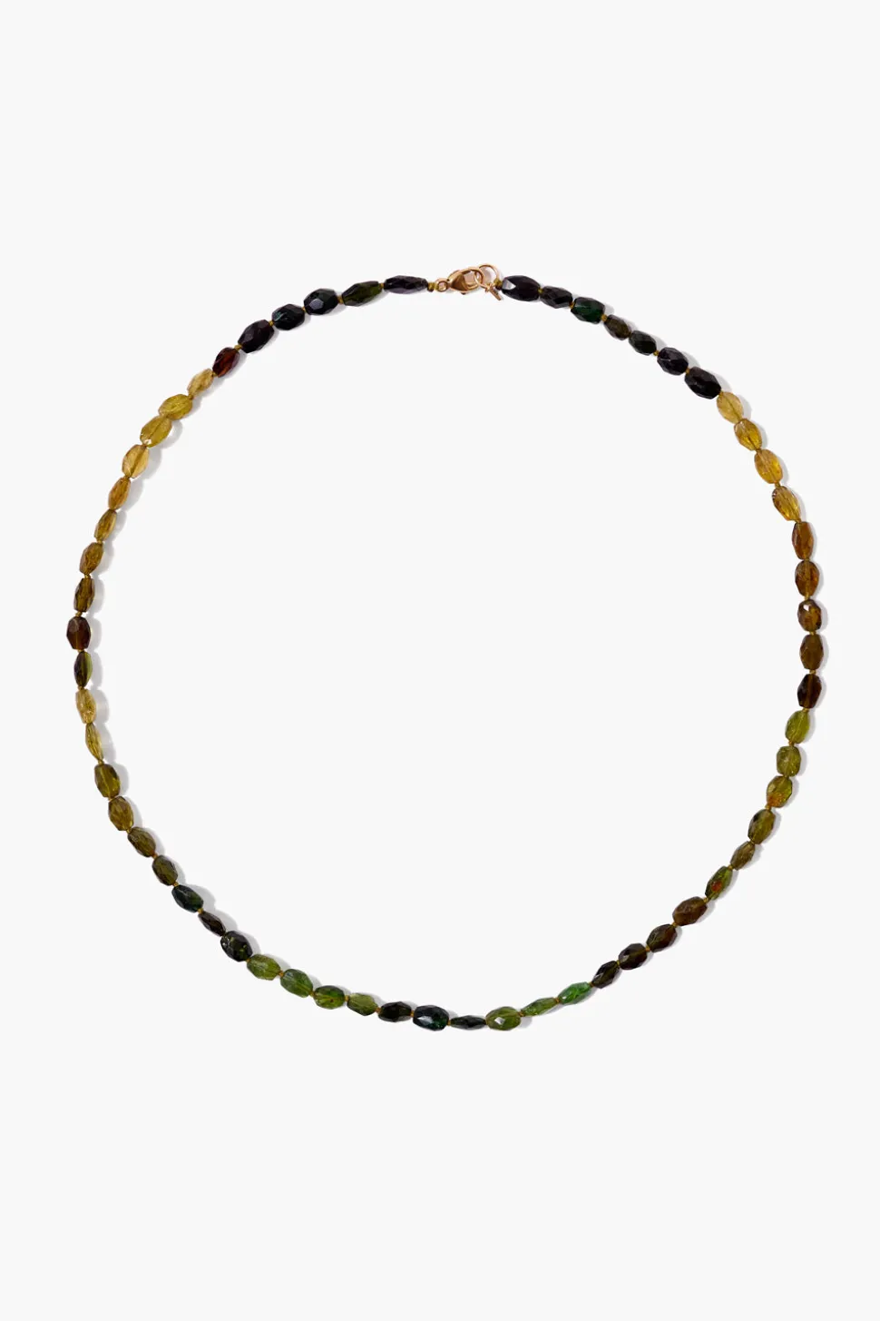 14k Green Tourmaline Petra Necklace