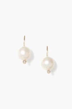 14k Kaia Earrings White Pearl