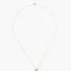 14k Keshi Pearl and Sliced Champagne Diamond Necklace