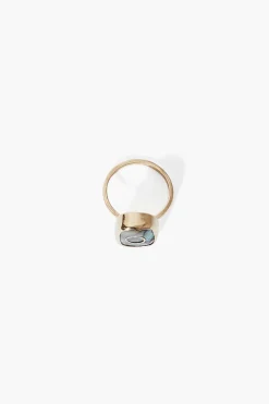 14k Oasis Ring Abalone
