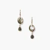 14k Rabat Drop Earrings Abalone Mix