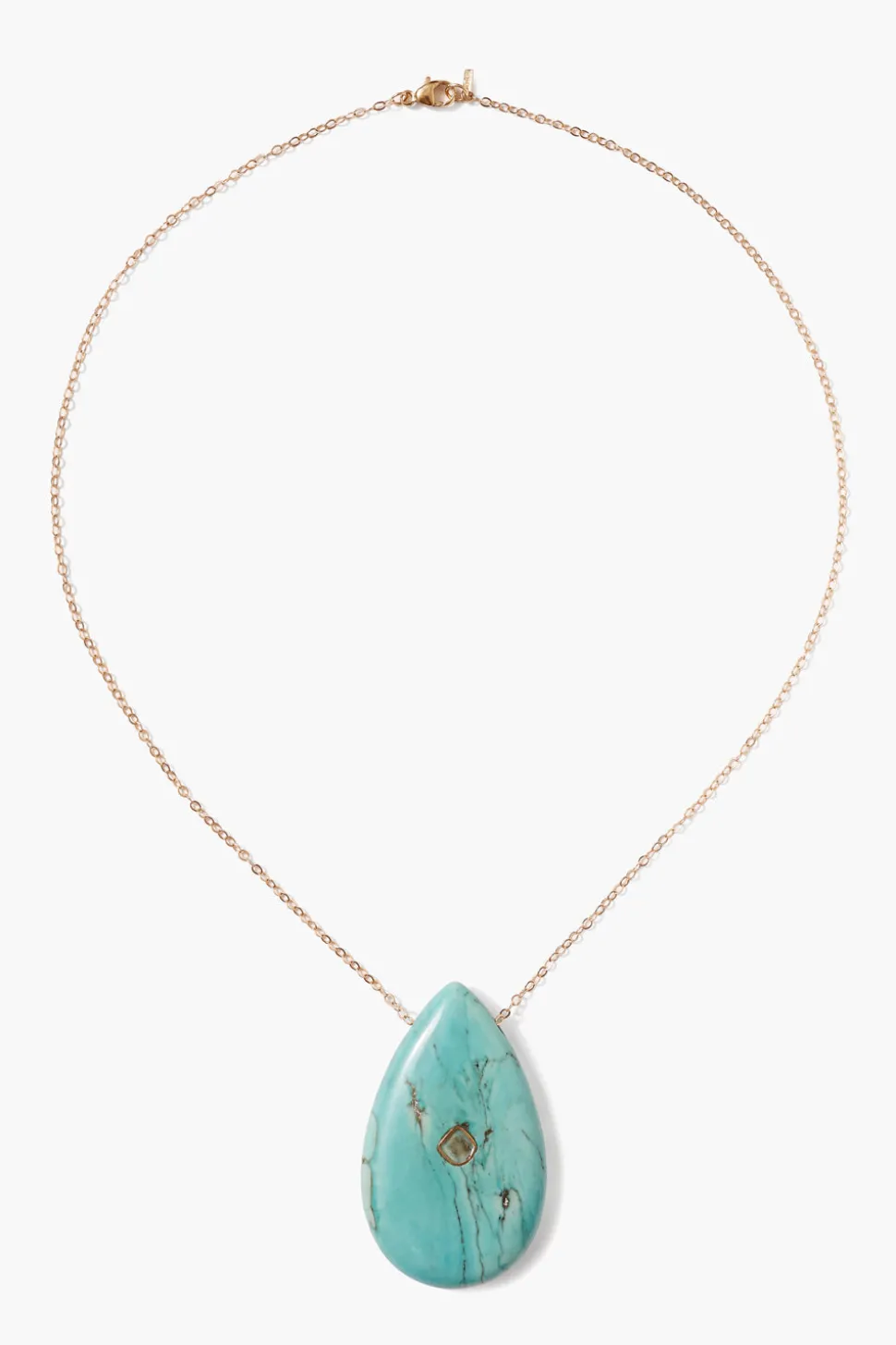 14k Temple Necklace Turquoise