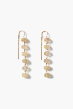 Ladder Earrings Rutilated Quartz
