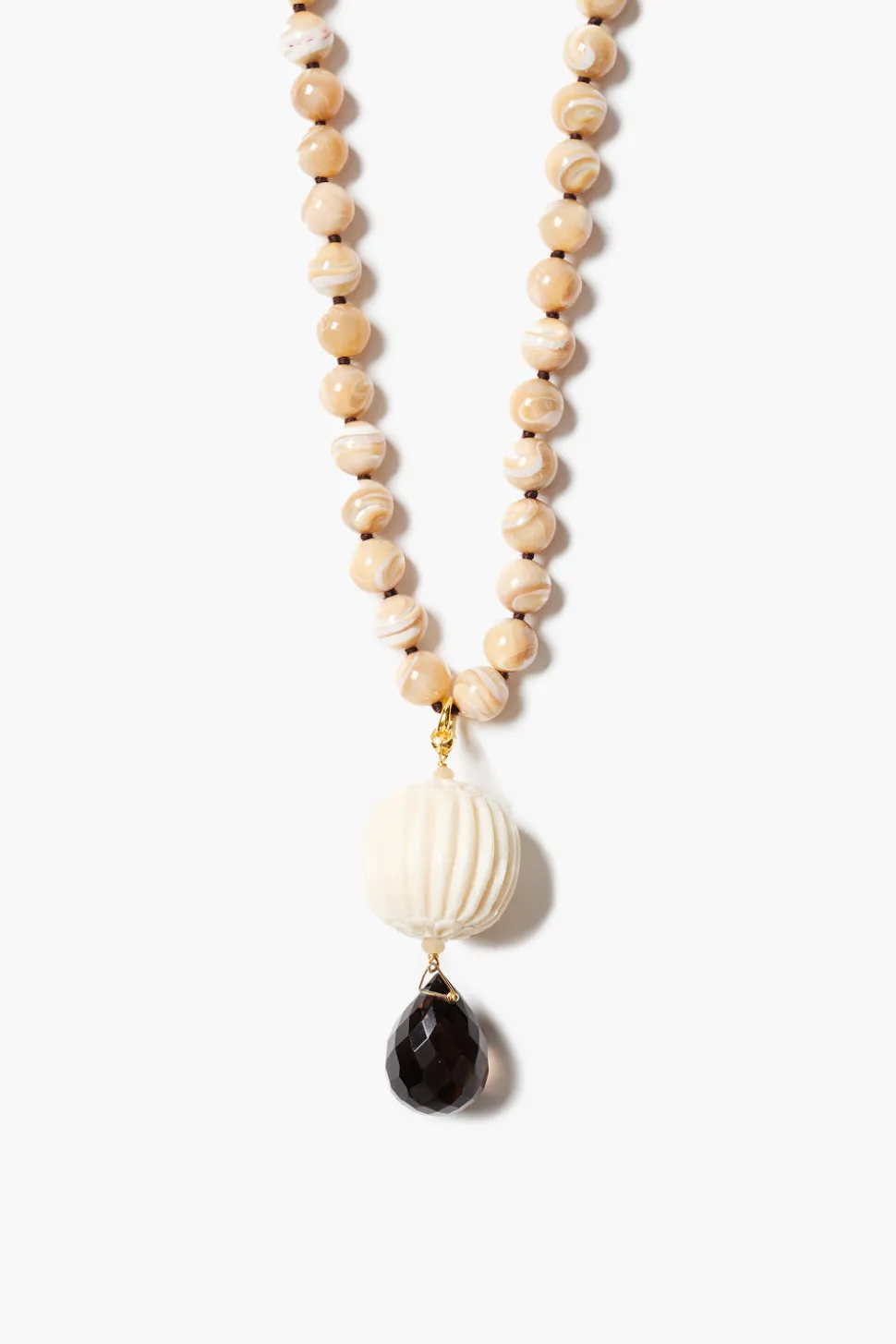 Lantern Necklace Natural MOP