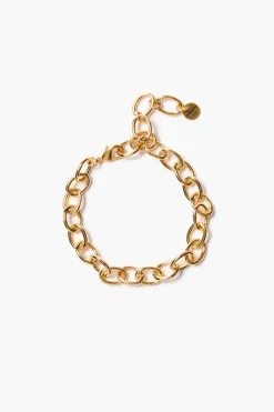 Large Chain Link Anklet Gold