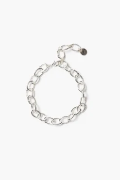 Large Chain Link Anklet Silver