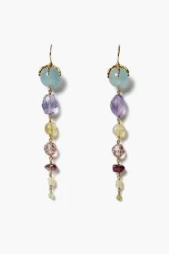 Lark Tiered Drop Earrings Multi Mix
