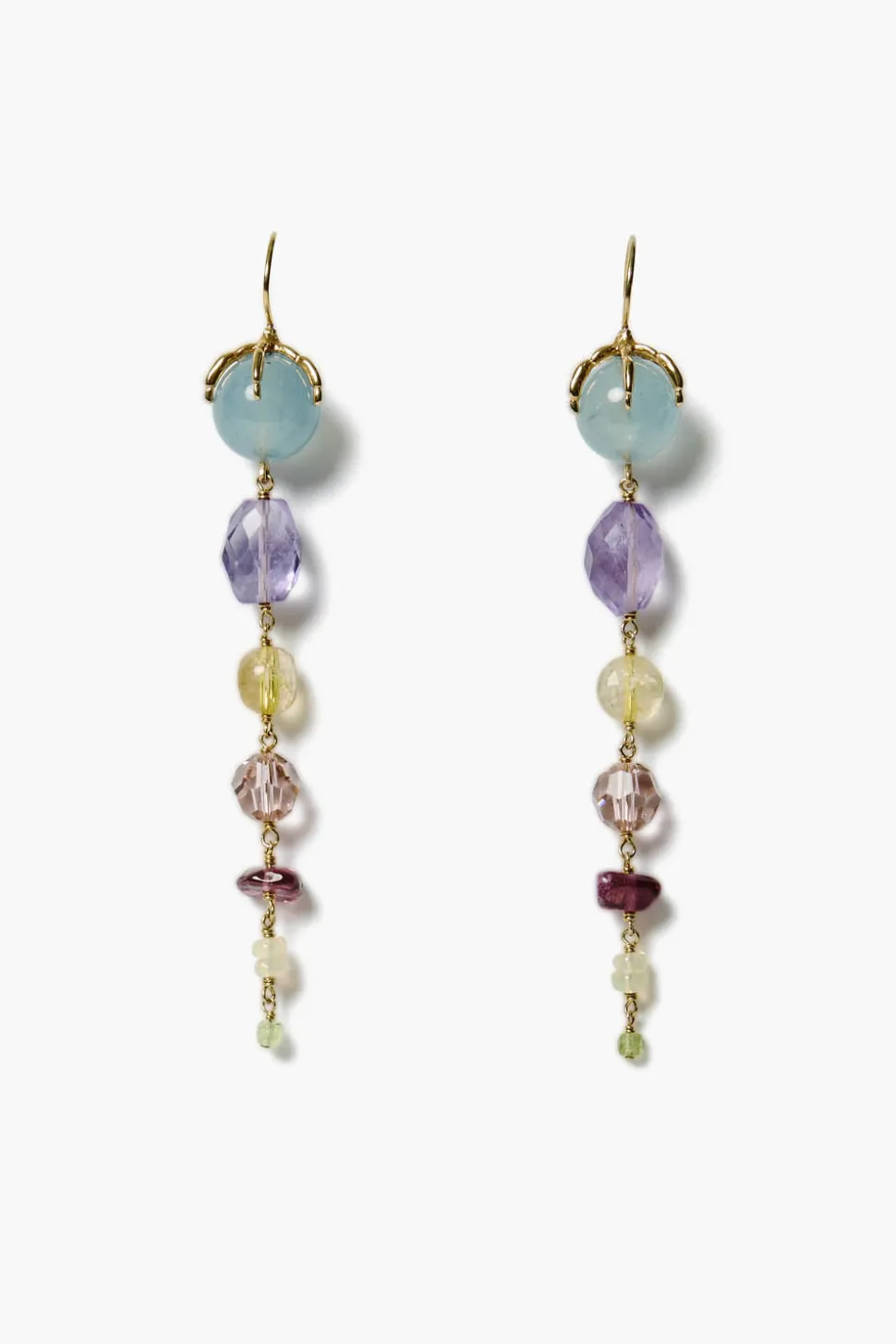 Lark Tiered Drop Earrings Multi Mix