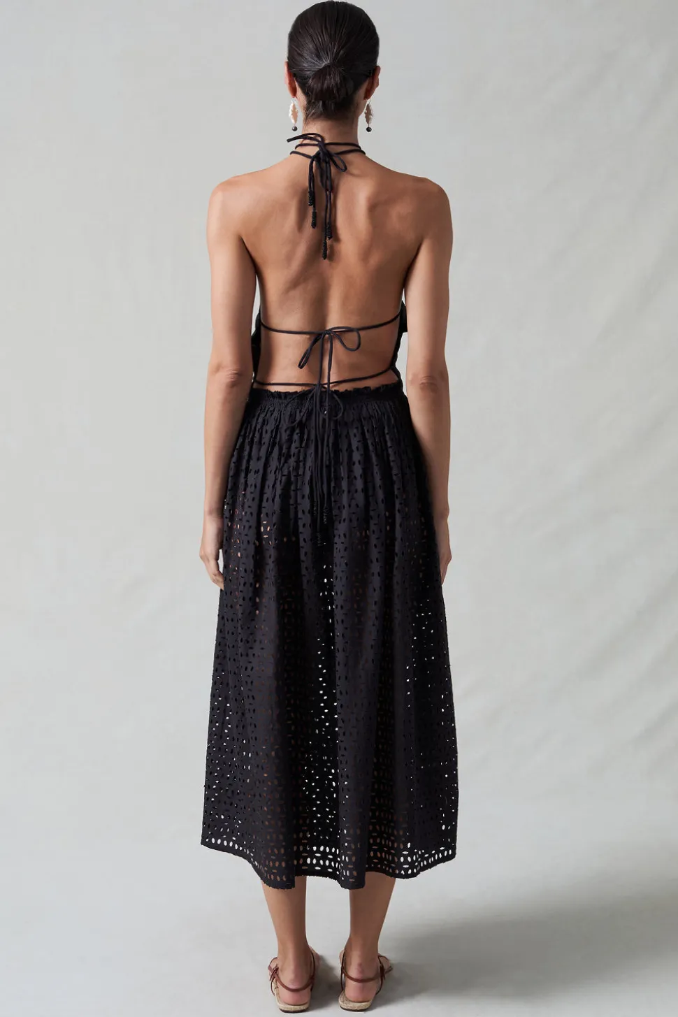 Laser Cut Ballet Skirt Black