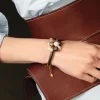 Lea Leather Bracelet Pearl
