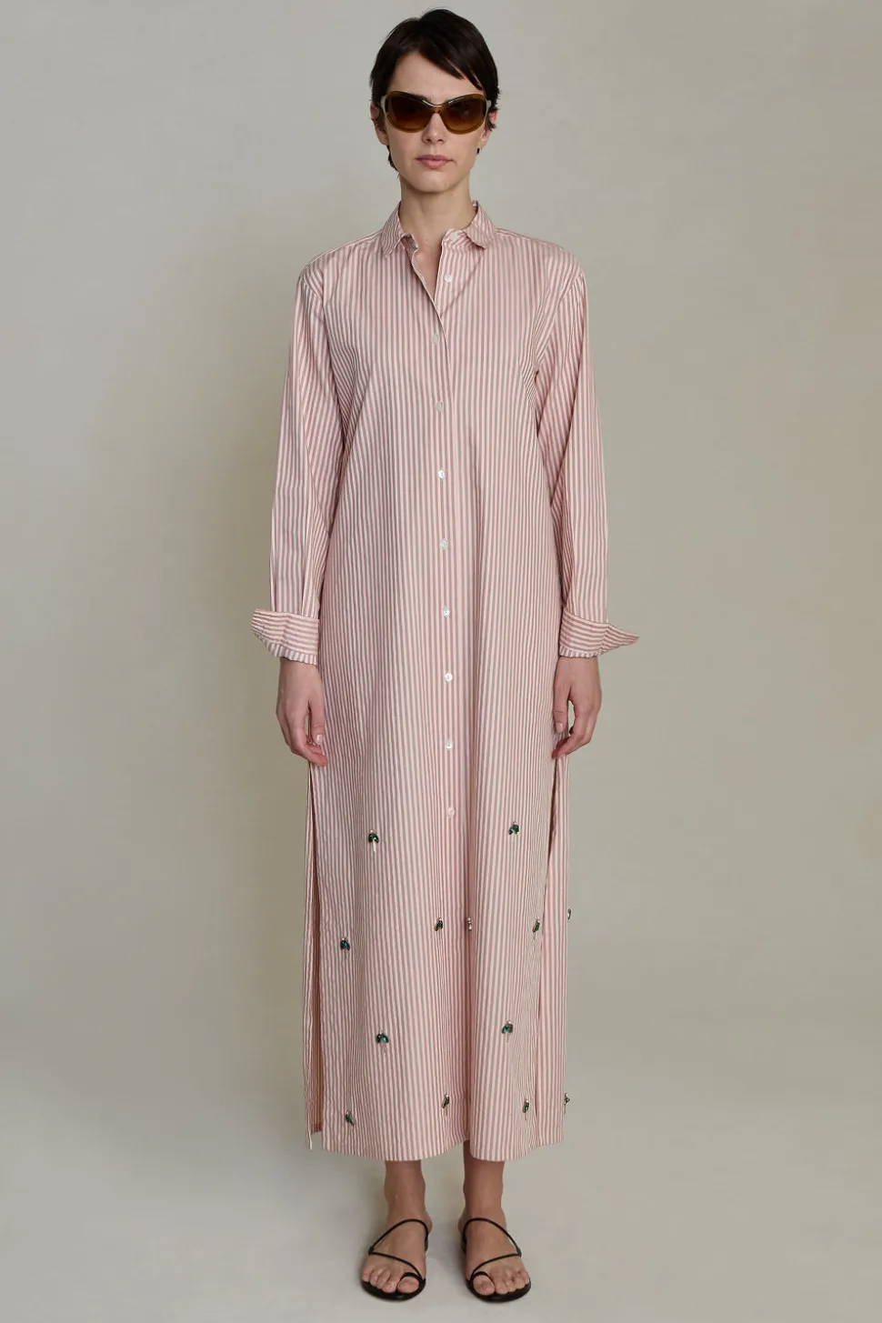 Lita Shirt Dress Pink Stripe