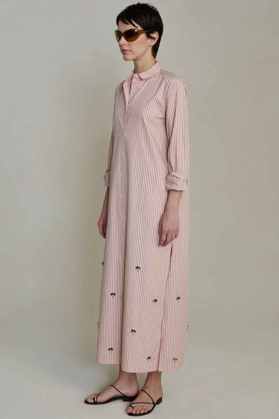 Lita Shirt Dress Pink Stripe