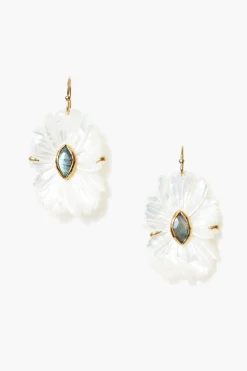 Magnolia Earrings White MOP Mix