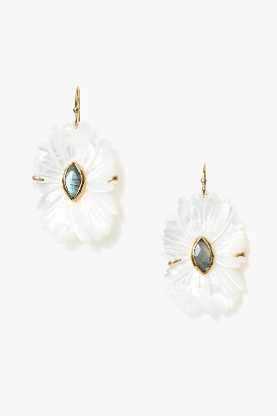 Magnolia Earrings White MOP Mix
