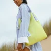 Mesh Net Tote Highlighter Yellow