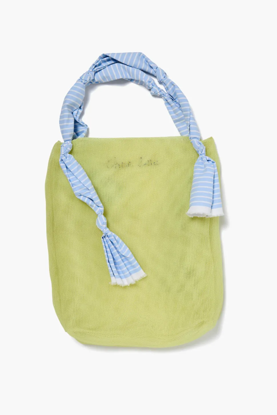 Mesh Net Tote Highlighter Yellow