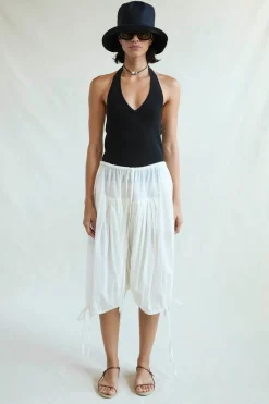 Million Pleats Fisherman Shorts Natural