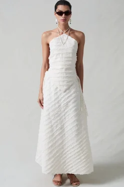 Million Strip Circle Skirt Natural