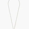 Mini Padlock Necklace Silver