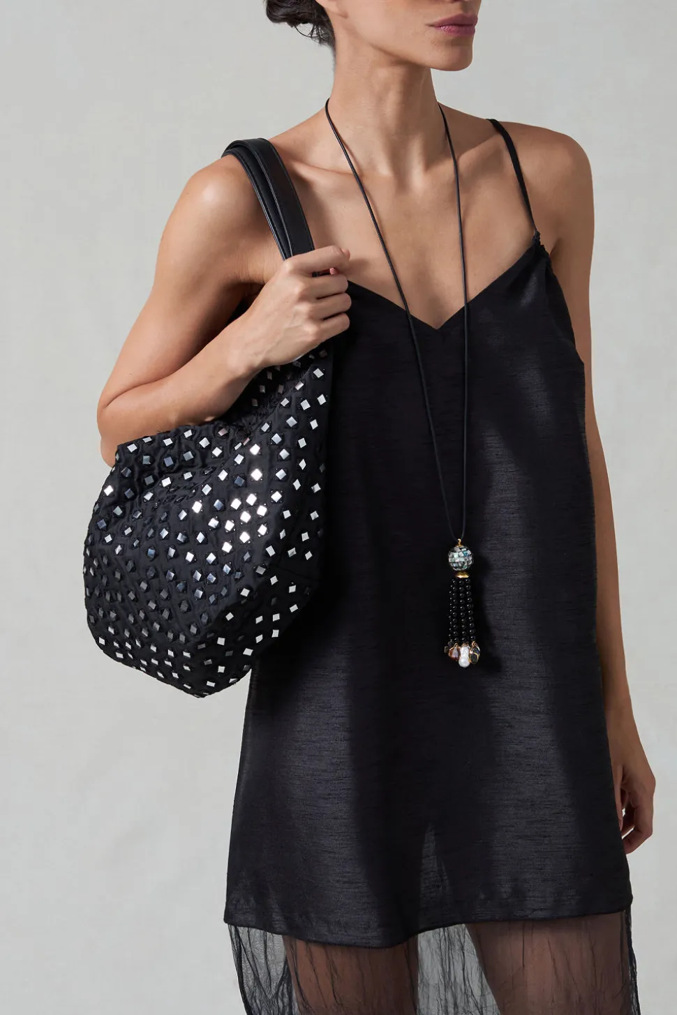 Mirror Lantern Bag Black