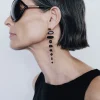 Mizumi Earrings Black Obsidian
