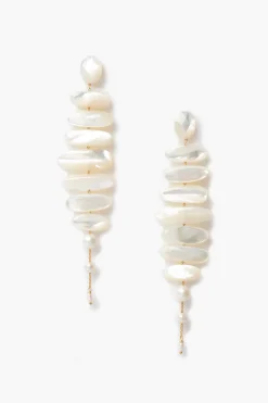 Mizumi Earrings White MOP