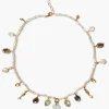 Nautilus Charm Necklace White Mix