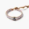 Nile Single Wrap Bracelet Blue Lace Agate