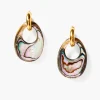 Nora Hoop Earrings Abalone