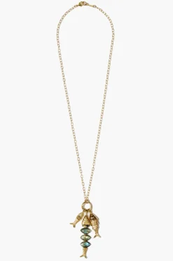 Orris Charm Necklace Labradorite