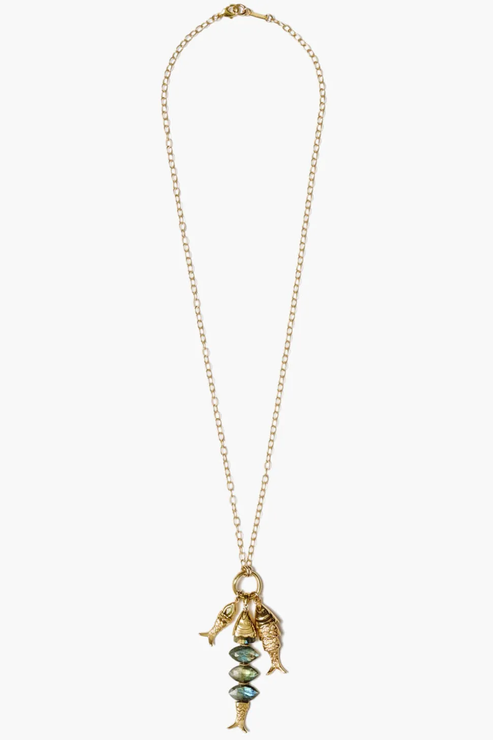 Orris Charm Necklace Labradorite