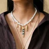 Orris Necklace White Pearl Mix