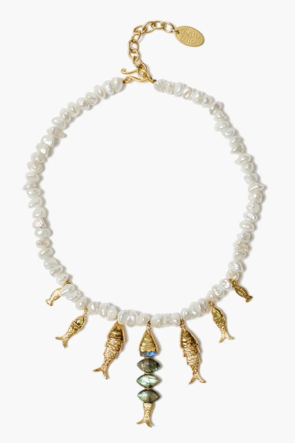 Orris Necklace White Pearl Mix