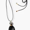 Palais Tassel Necklace Onyx