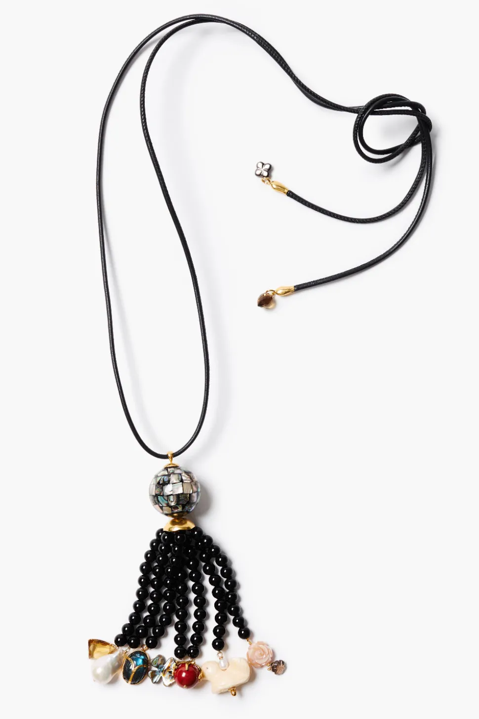 Palais Tassel Necklace Onyx