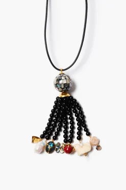 Palais Tassel Necklace Onyx