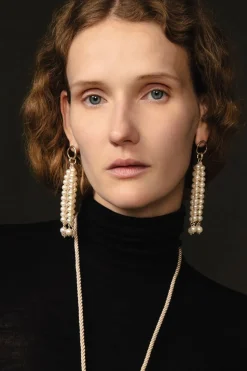 Pampille Earrings White Pearl